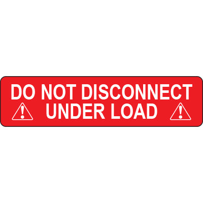 Solar Label - Do Not Disconnect Under Load