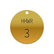 Load image into Gallery viewer, Customizable Stamped Brass Valve Tags