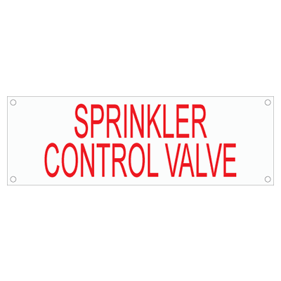 Customizable Fire Sprinkler and Fire Suppression System Tags