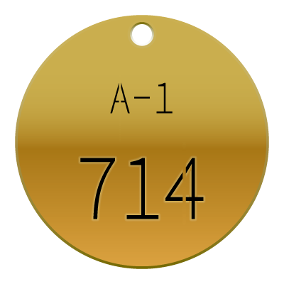 Custom Stamped Brass Valve Tag