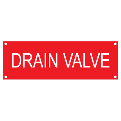 Customizable Fire Sprinkler and Fire Suppression System Tags