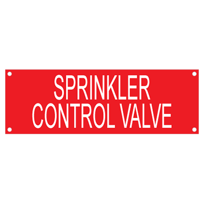 Customizable Fire Sprinkler and Fire Suppression System Tags