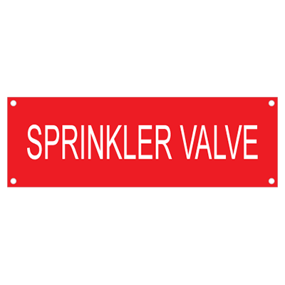 Customizable Fire Sprinkler and Fire Suppression System Tags