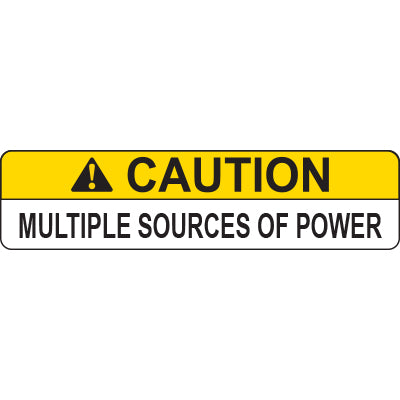 Solar Label - Multiple Sources Of Power