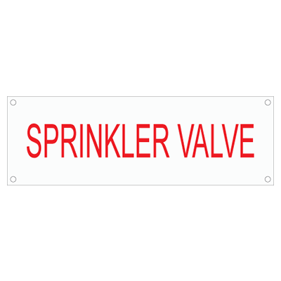 Customizable Fire Sprinkler and Fire Suppression System Tags